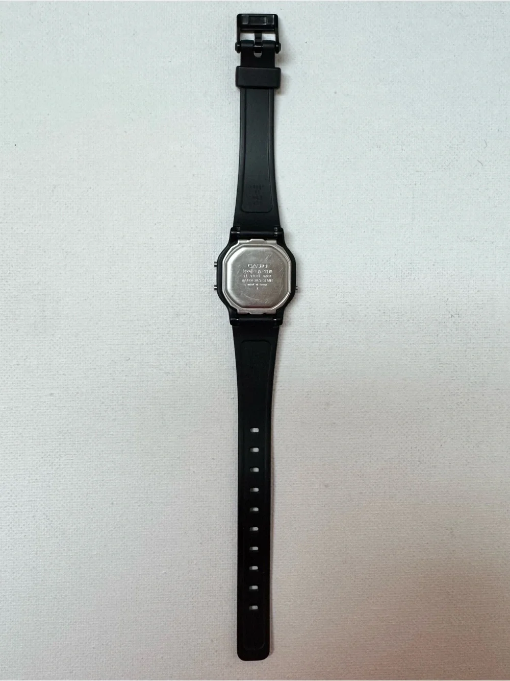 Casio Vintage Women's Small Black Resin Digital Watch Blue 526 LA-11W